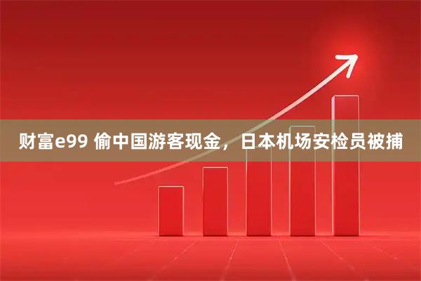 财富e99 偷中国游客现金，日本机场安检员被捕