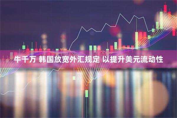 牛千万 韩国放宽外汇规定 以提升美元流动性
